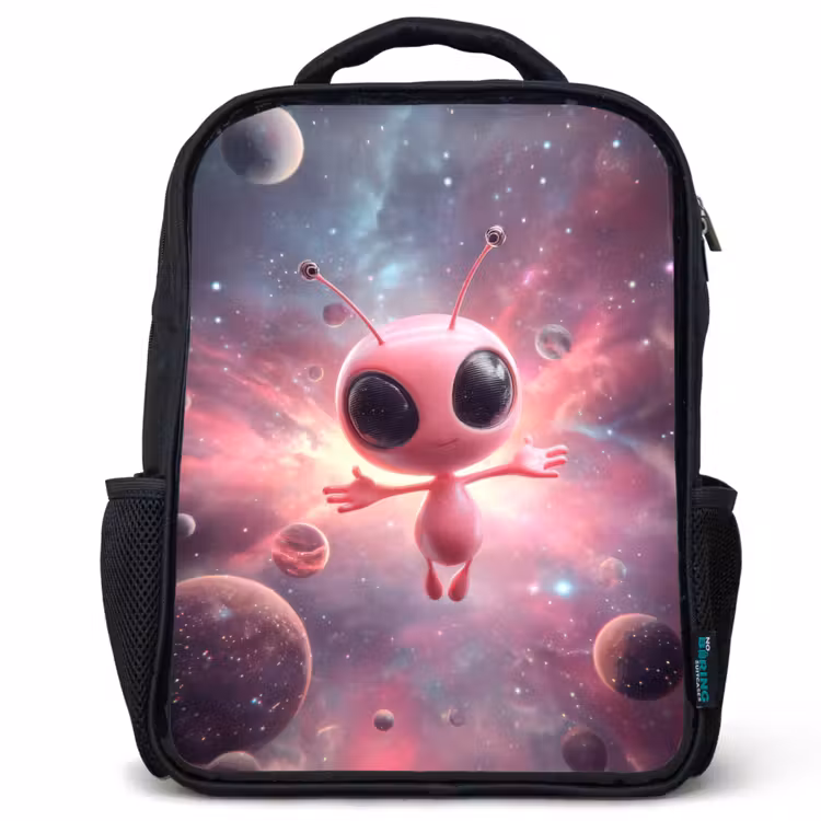 Kids backpack - Black - Leap of joy among the stars — 1