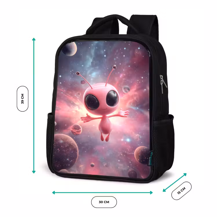 Kids backpack - Black - Leap of joy among the stars — 8