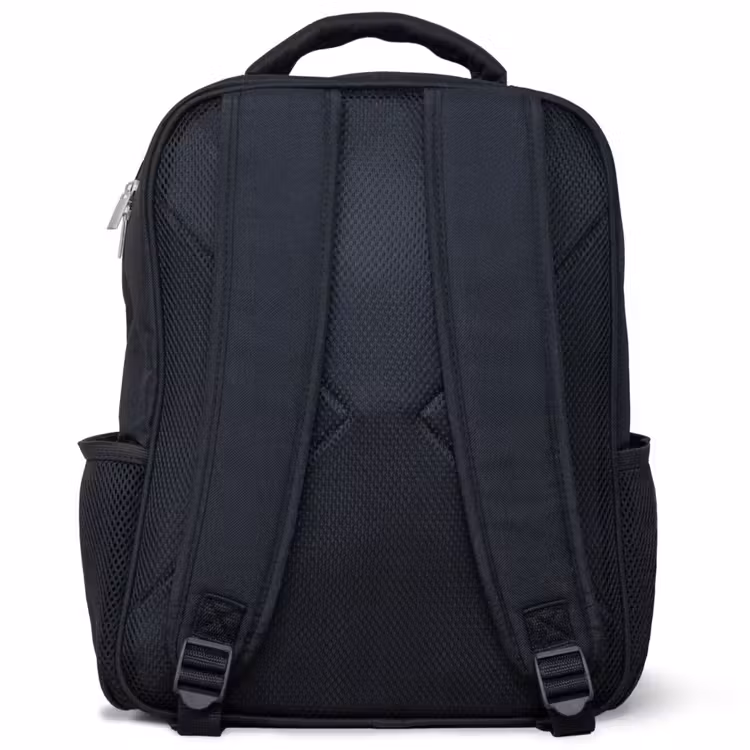 Kids backpack - Black - Red alien floating in colorful cosmos — 3
