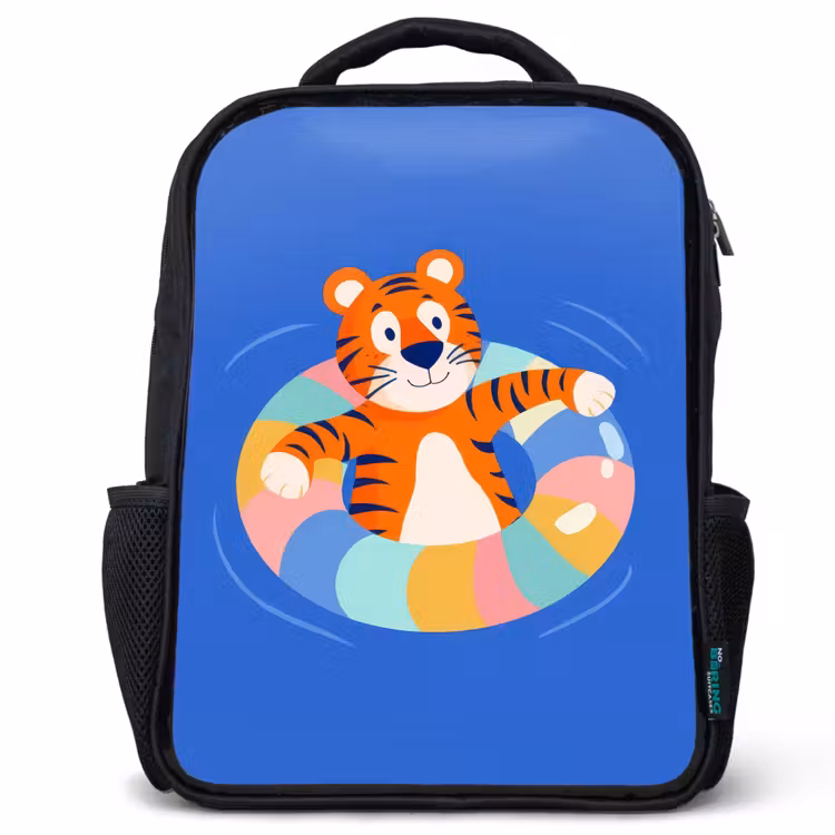 Kids backpack - Black - Tiger - Swimming Band - Water — 1