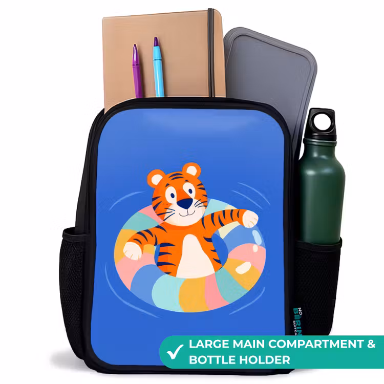 Kids backpack - Black - Tiger - Swimming Band - Water — 10