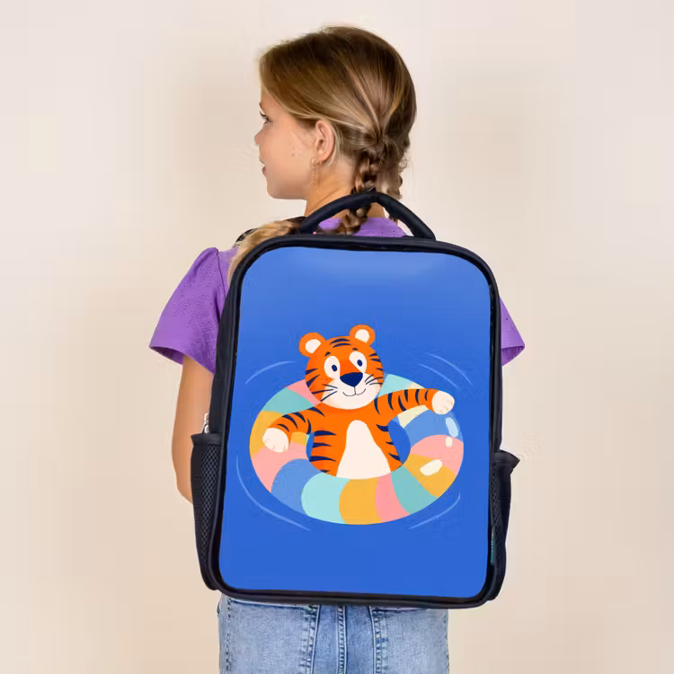 Kids backpack - Black - Tiger - Swimming Band - Water — 4