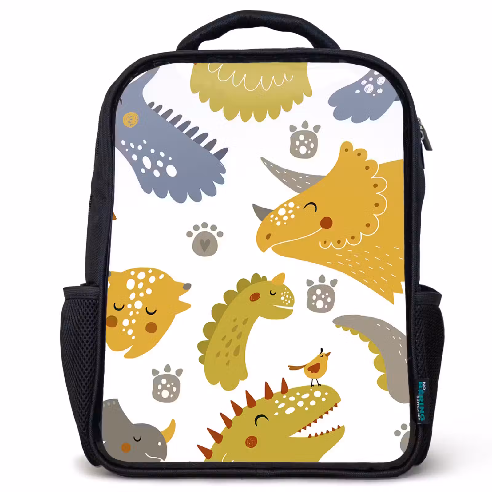 Kids backpack - Black - Dinosaur - Patterns - Boys - Dino - Kids — 1