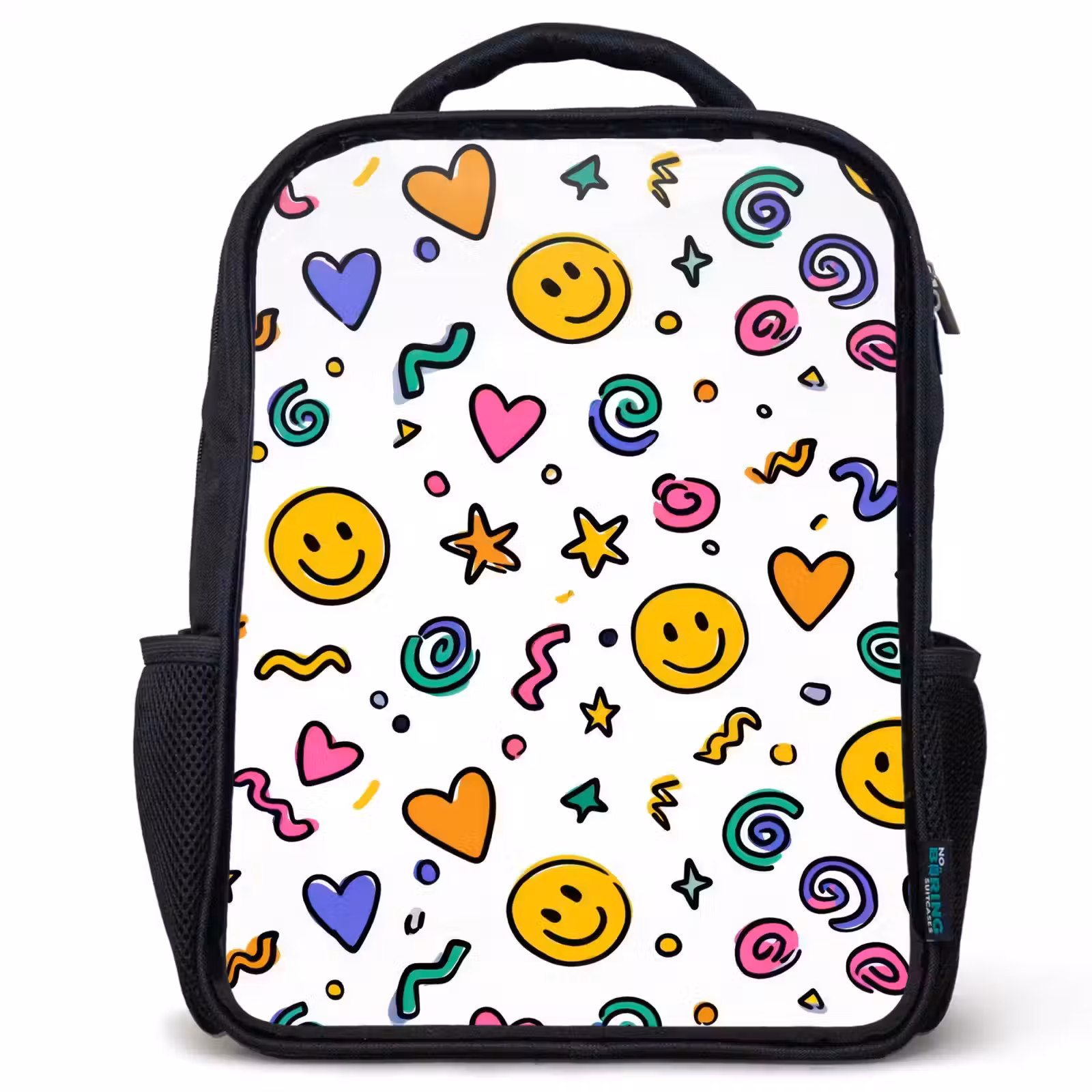Kids backpack - Black - Happy chaos in color — 1
