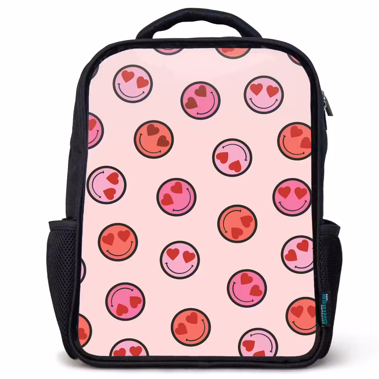 Kids backpack - Black - Smiling heart rain — 1