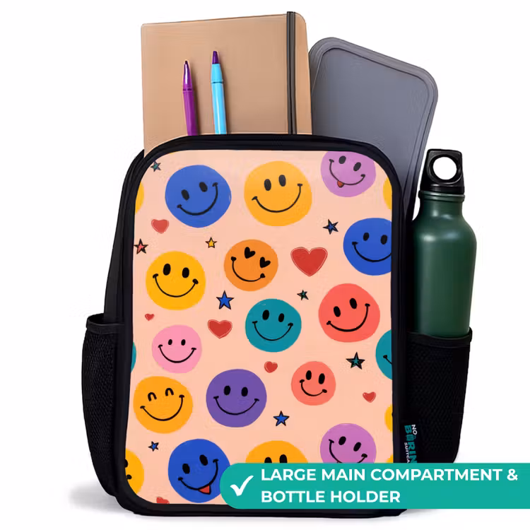 Kids backpack - Black - Color festival of smiles — 10