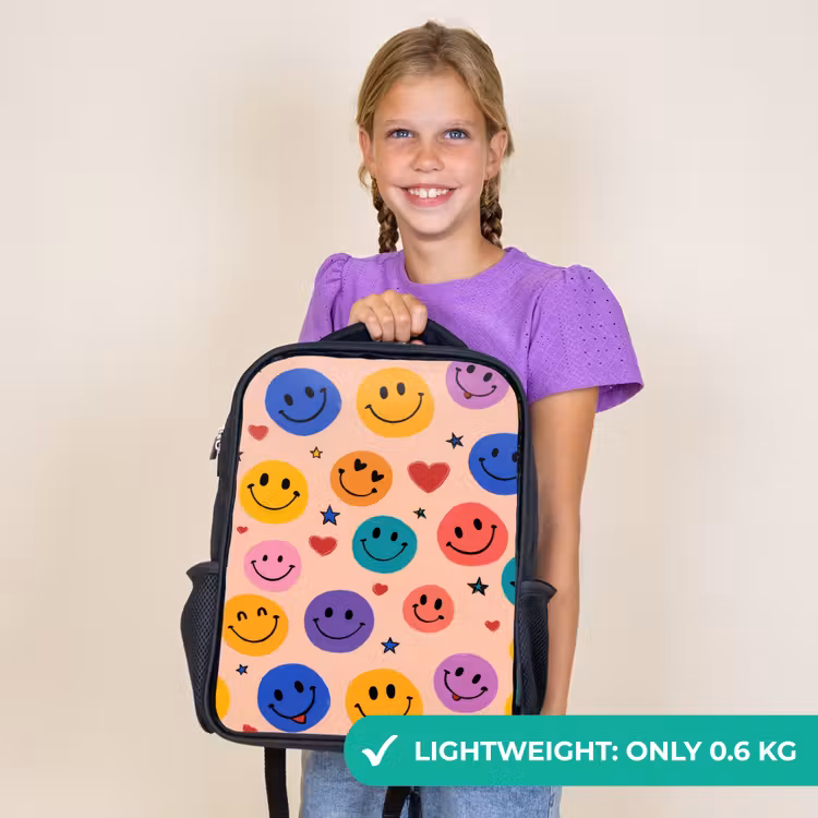Kids backpack - Black - Color festival of smiles — 9