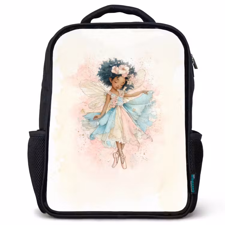 Kids backpack - Black - Dance of flower light — 1
