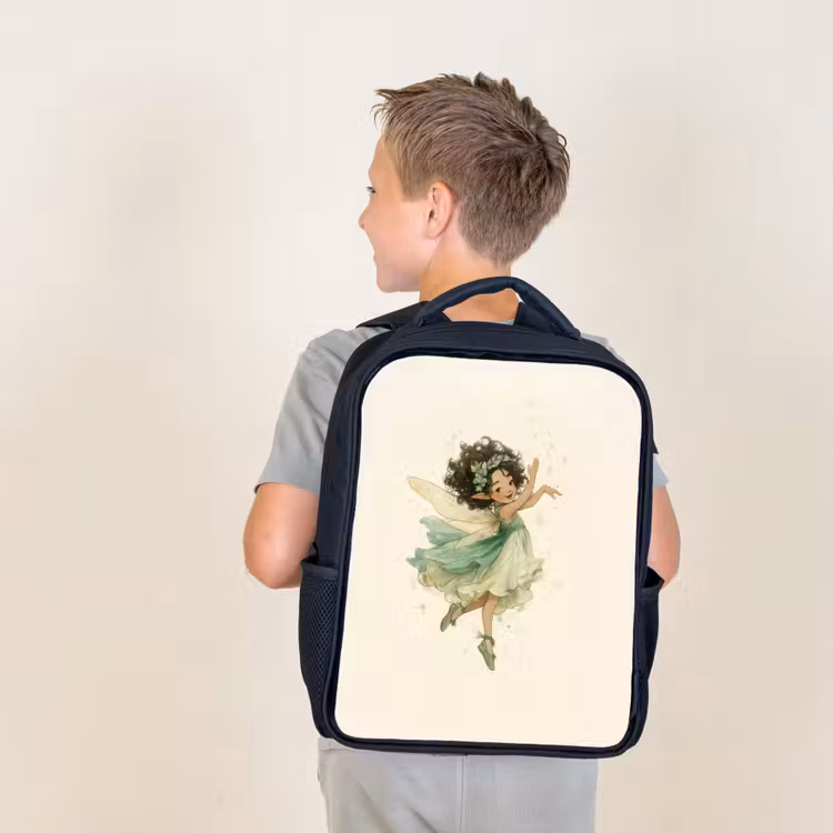 Kids backpack - Black - Dancing star fairy — 2