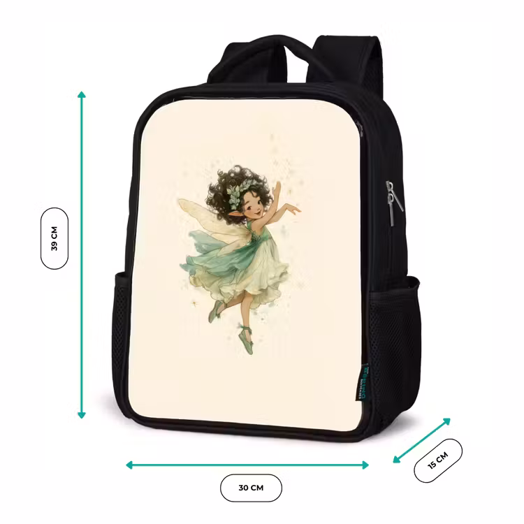 Kids backpack - Black - Dancing star fairy — 8