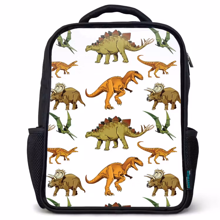 Kids backpack - Black - Dinosaur - Drawing - Kids - Kids - Kids. — 1