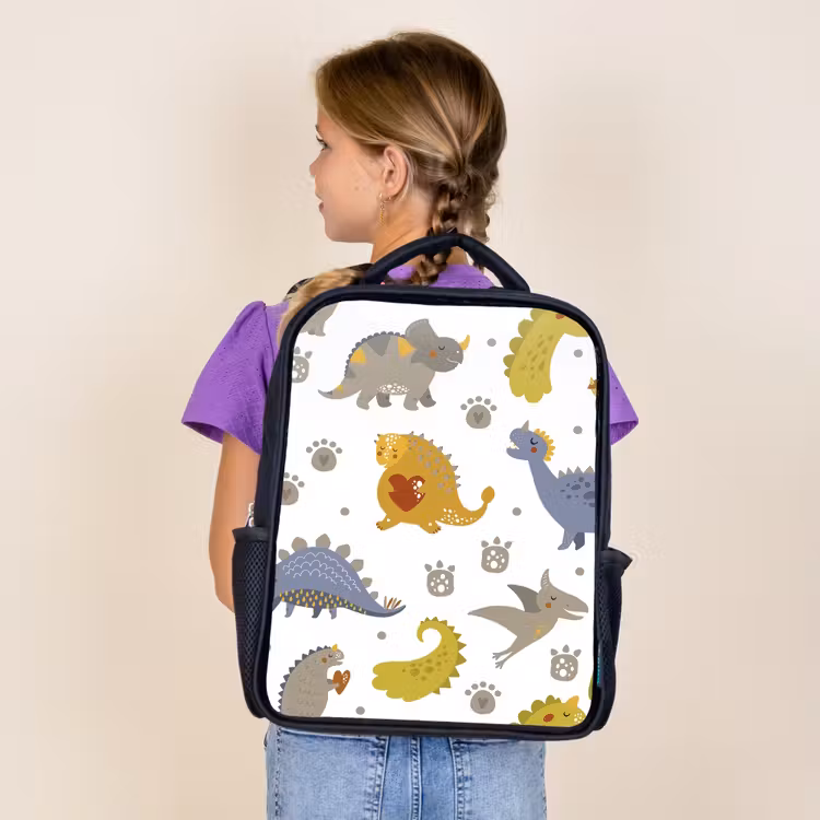 Kids backpack - Black - Dinosaur - Kids - Design - Boys - Girls — 4
