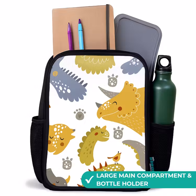 Kids backpack - Black - Dinosaur - Patterns - Boys - Dino - Kids — 10