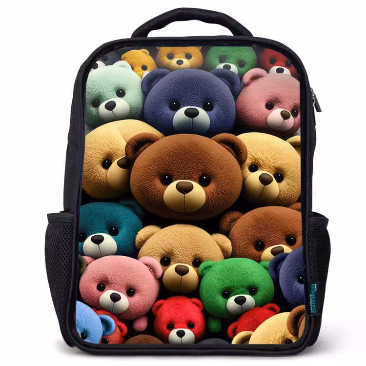 Kids backpack - Black - Pied Bear Gang — 1