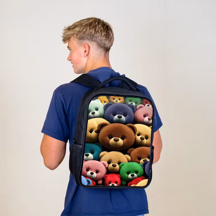 Kids backpack - Black - Pied Bear Gang — 5