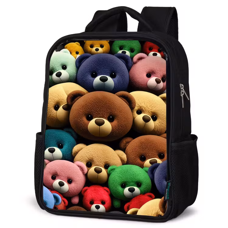 Kids backpack - Black - Pied Bear Gang — 6