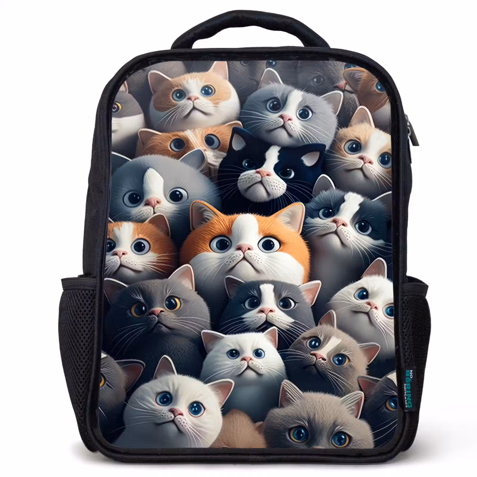 Kids backpack - Black - Cuddly Snouts — 1