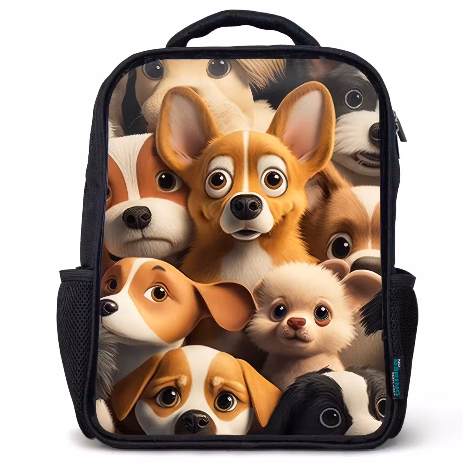 Kids backpack - Black - Merry Dogs — 1