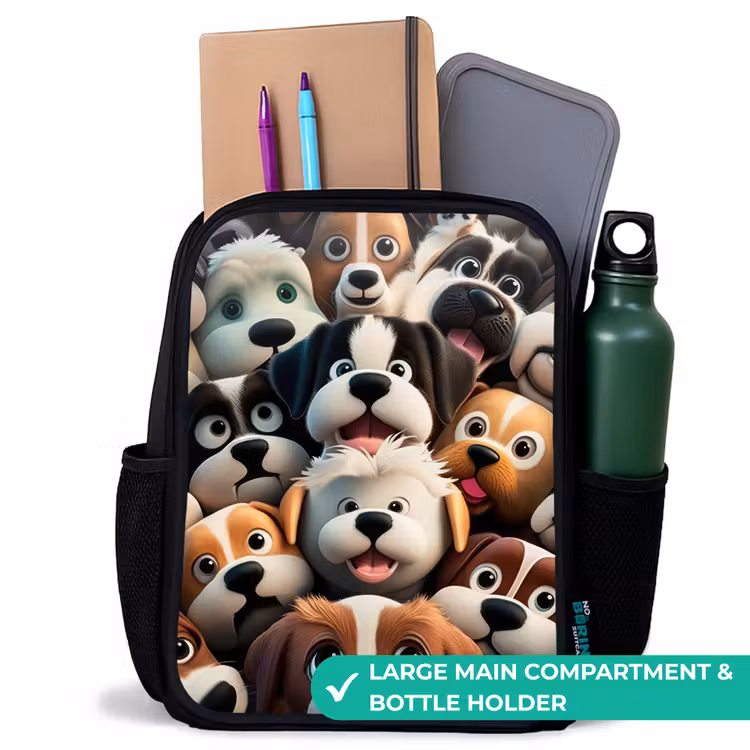 Kids backpack - Black - Barking Bunnies — 10
