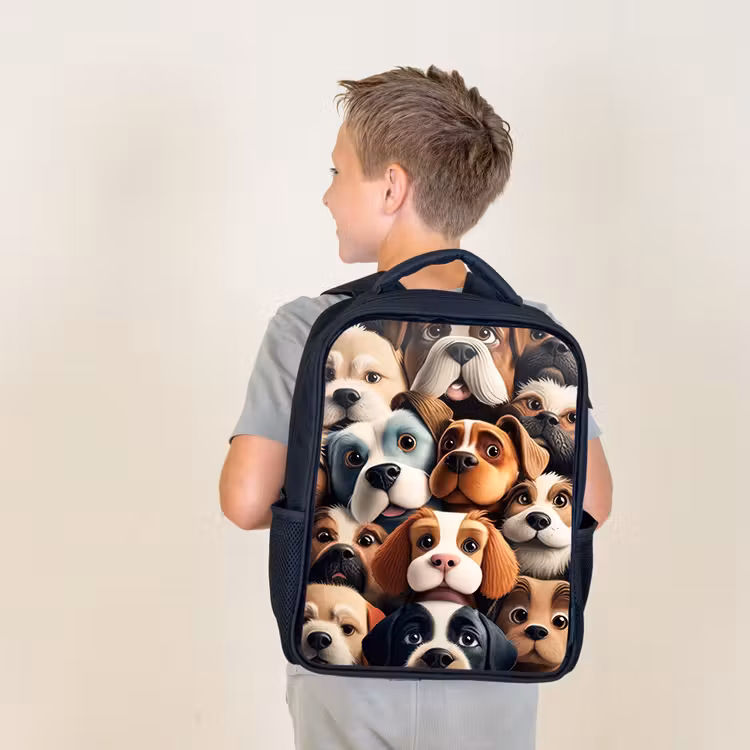 Kids backpack - Black - Barking Gang — 2