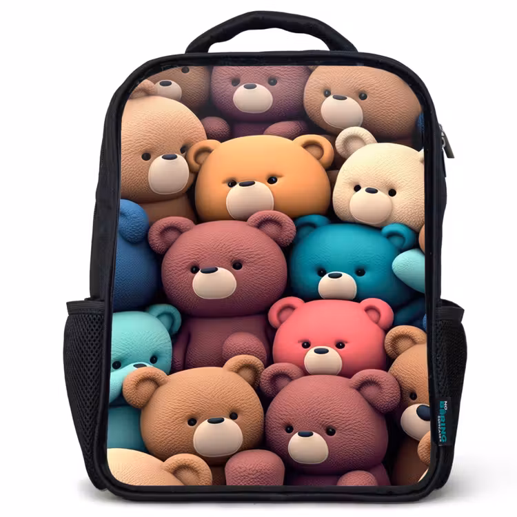 Kids backpack - Black - Bears Bonanza — 1