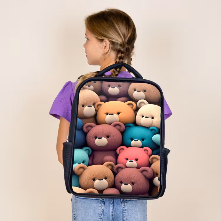 Kids backpack - Black - Bears Bonanza — 4