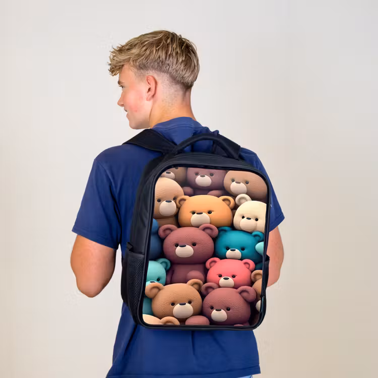Kids backpack - Black - Bears Bonanza — 5