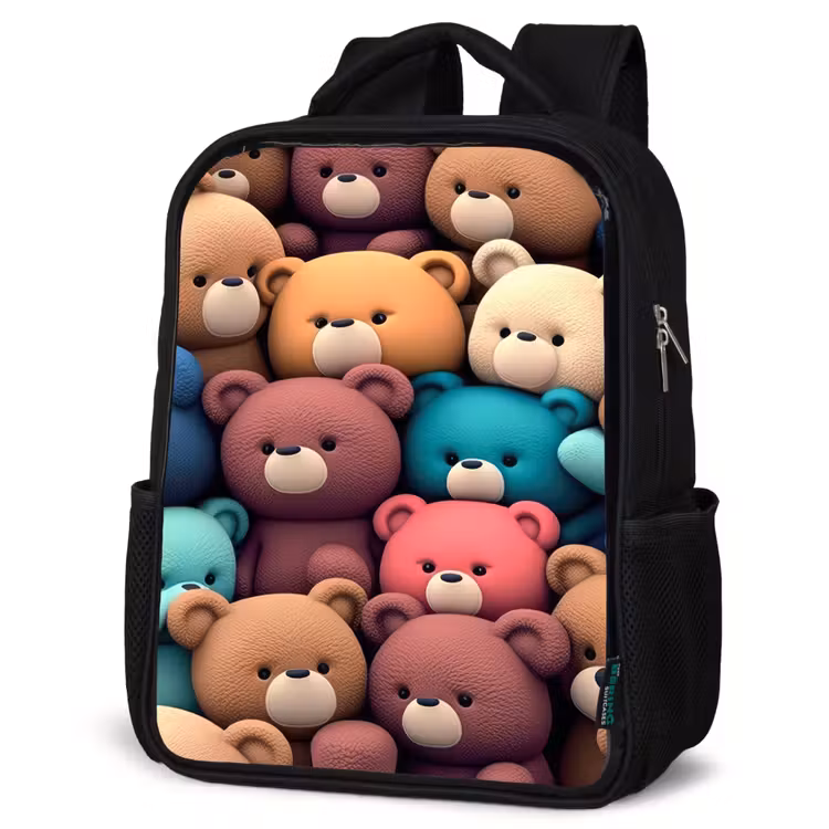 Kids backpack - Black - Bears Bonanza — 6