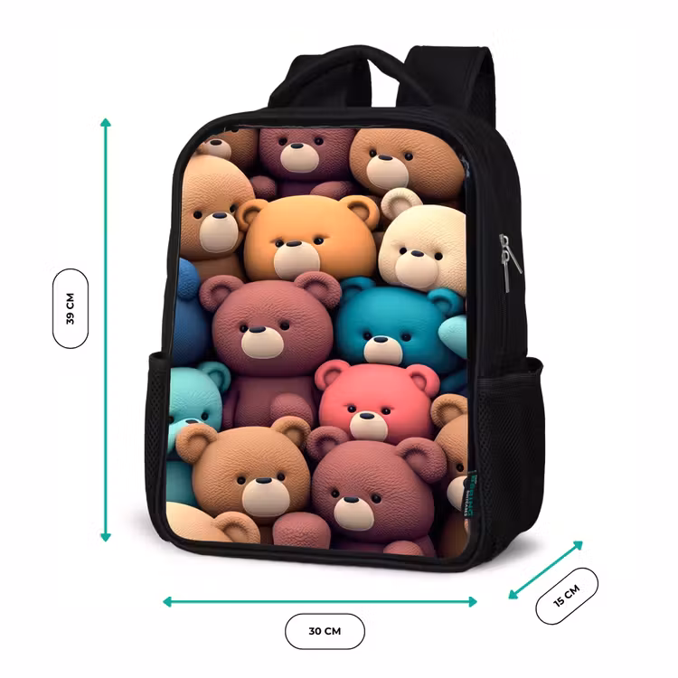 Kids backpack - Black - Bears Bonanza — 8