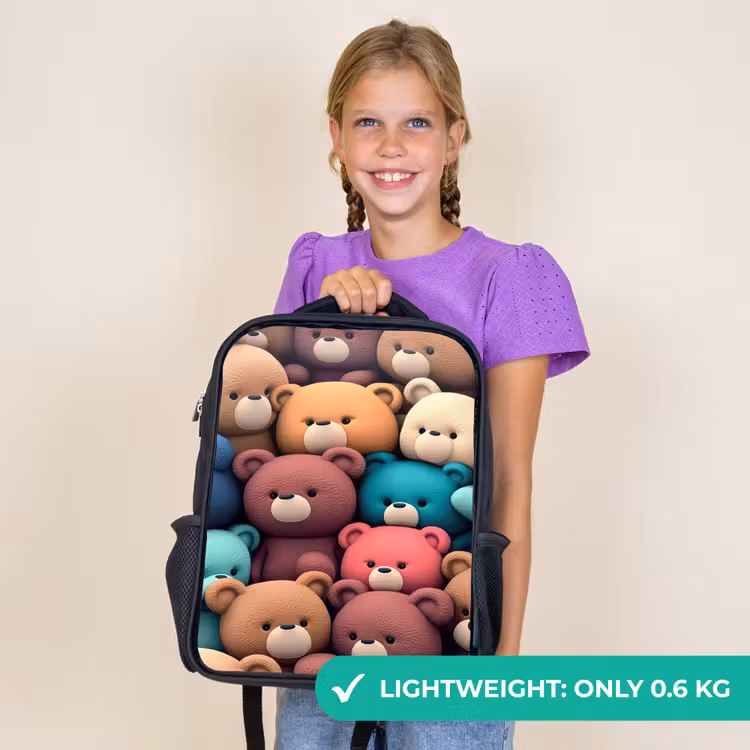 Kids backpack - Black - Bears Bonanza — 9