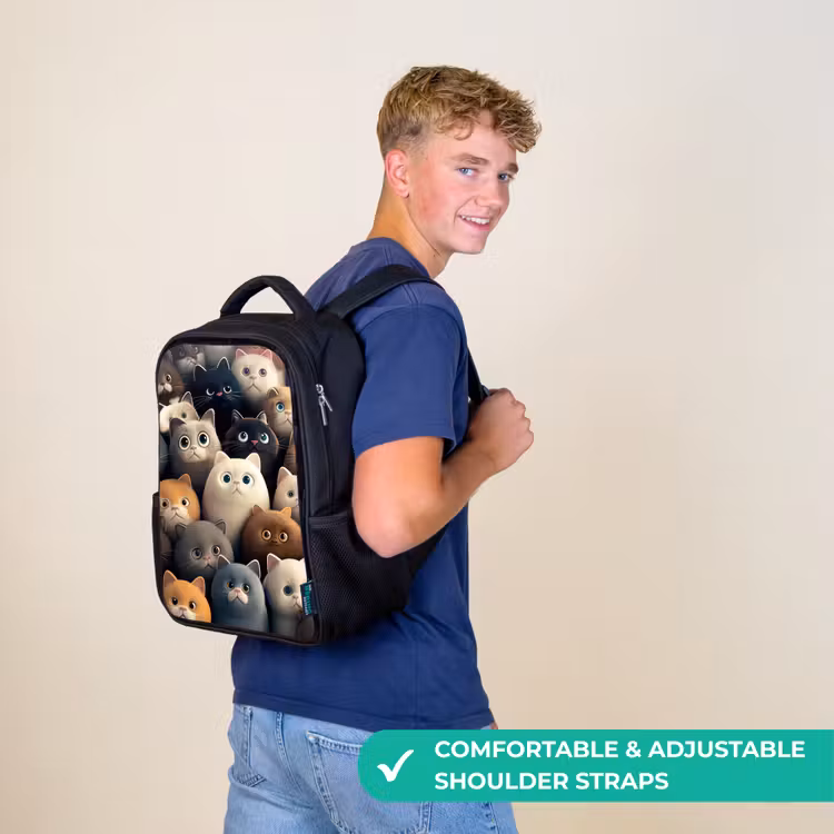 Kids backpack - Black - Cattiness — 11