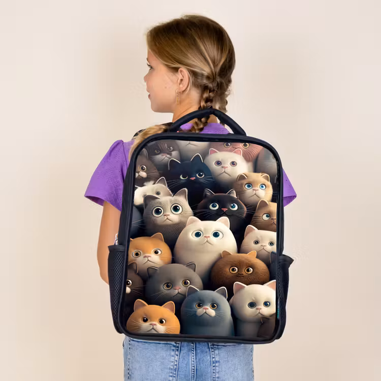 Kids backpack - Black - Cattiness — 4