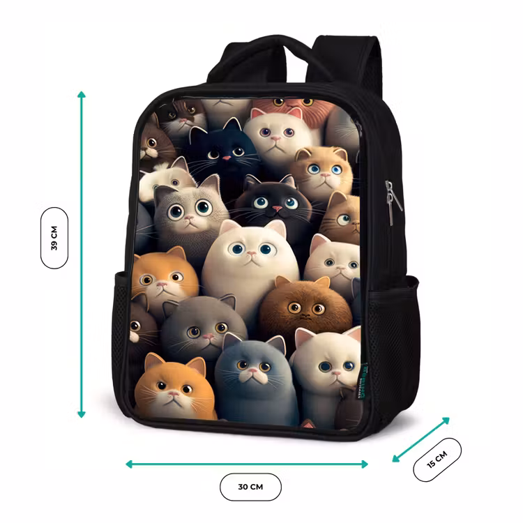 Kids backpack - Black - Cattiness — 8
