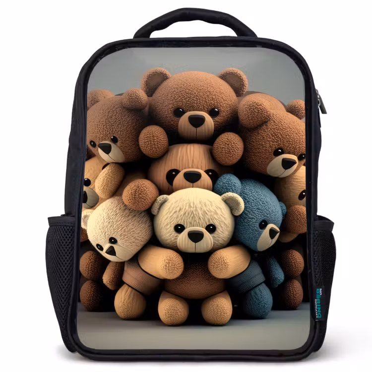 Kids backpack - Black - Cuddle Bears — 1