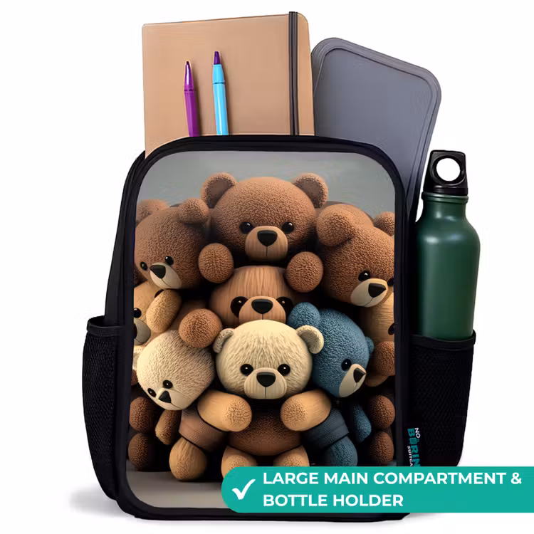 Kids backpack - Black - Cuddle Bears — 10