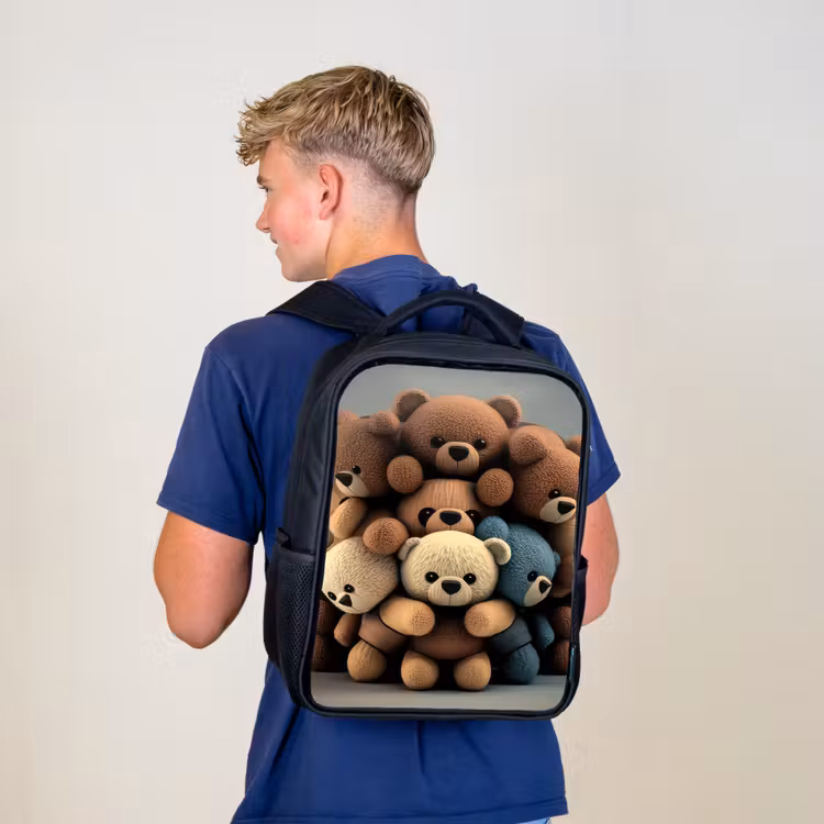 Kids backpack - Black - Cuddle Bears — 5