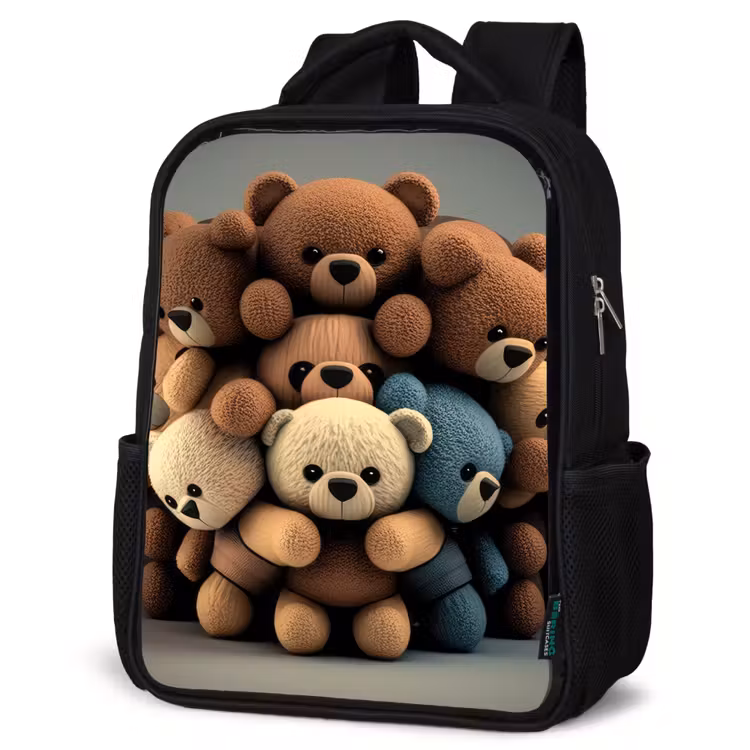 Kids backpack - Black - Cuddle Bears — 6