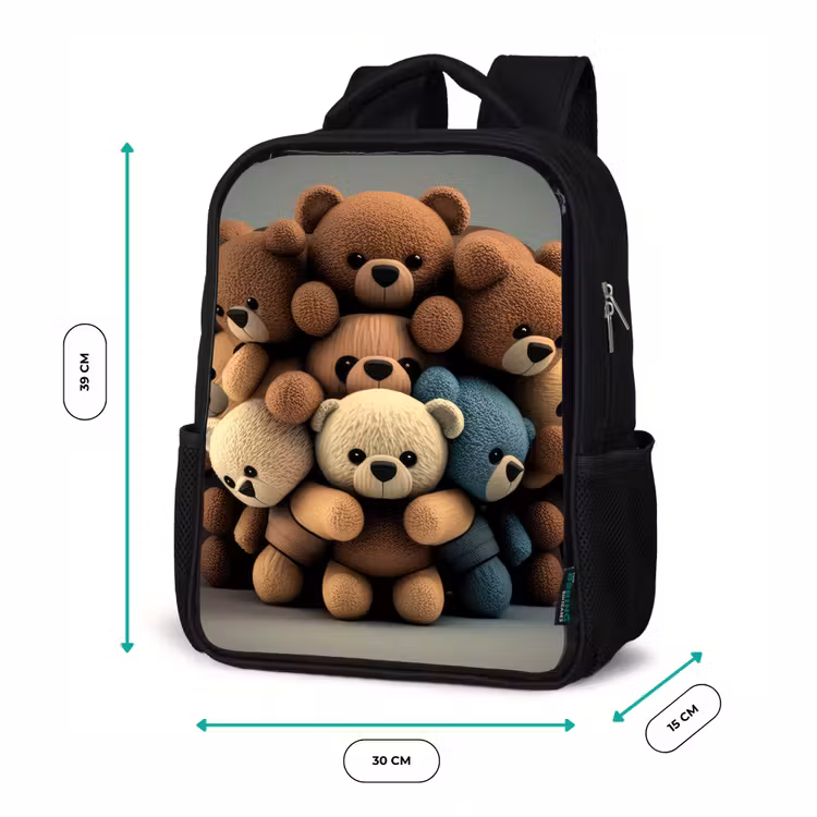 Kids backpack - Black - Cuddle Bears — 8