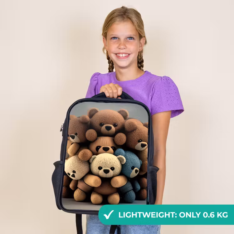Kids backpack - Black - Cuddle Bears — 9