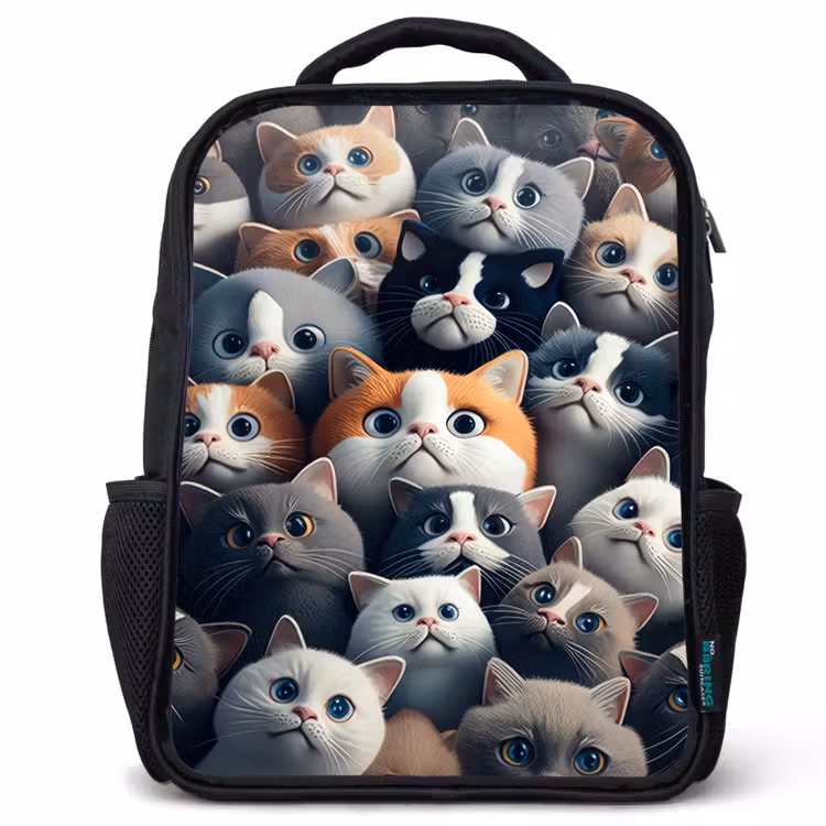 Kids backpack - Black - Cuddly Snouts — 1