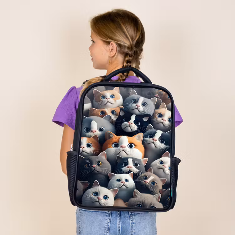 Kids backpack - Black - Cuddly Snouts — 4