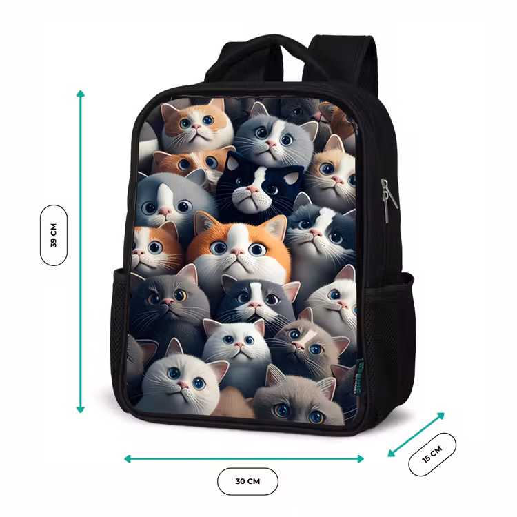 Kids backpack - Black - Cuddly Snouts — 8