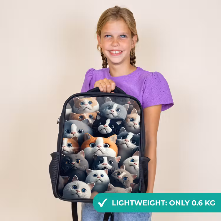 Kids backpack - Black - Cuddly Snouts — 9