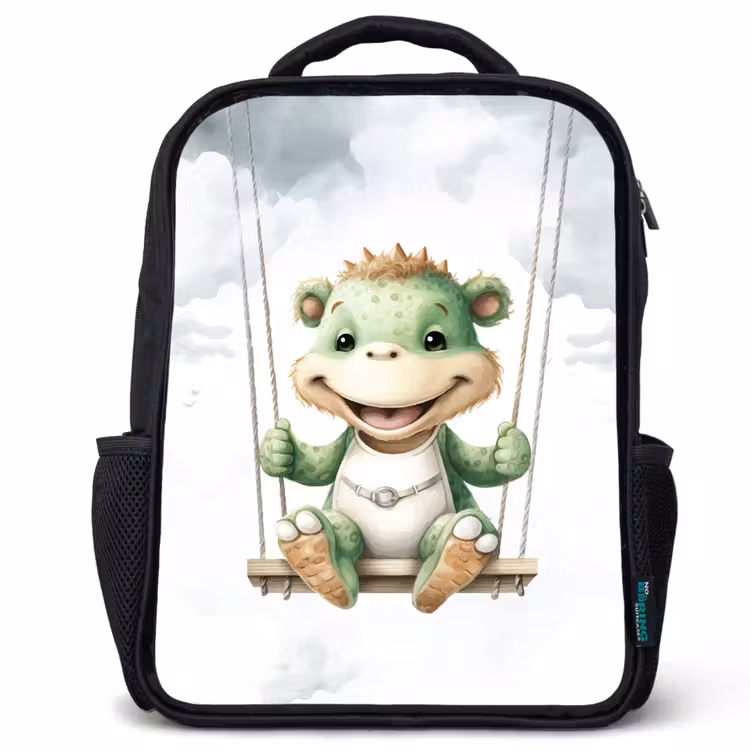 Kids backpack - Black - Dragon - Baby animal - Children — 1
