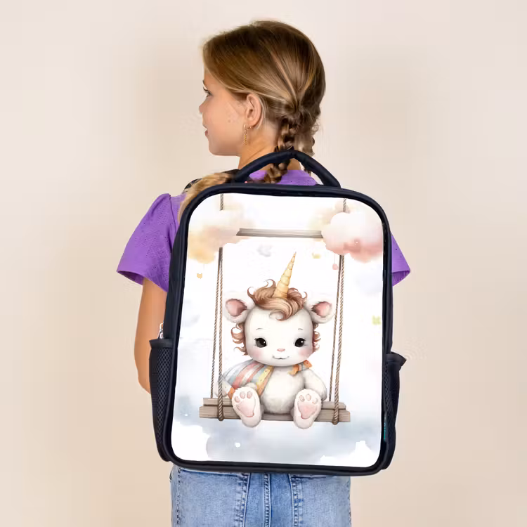 Kids backpack - Black - Unicorn - Animal - Children - Unicorn — 4