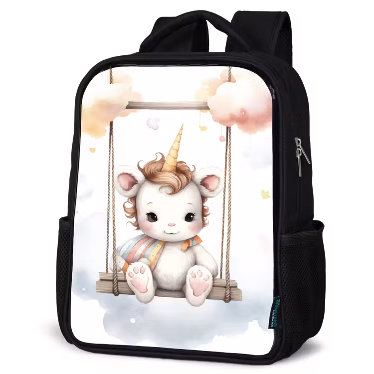 Kids backpack - Black - Unicorn - Animal - Children - Unicorn — 6