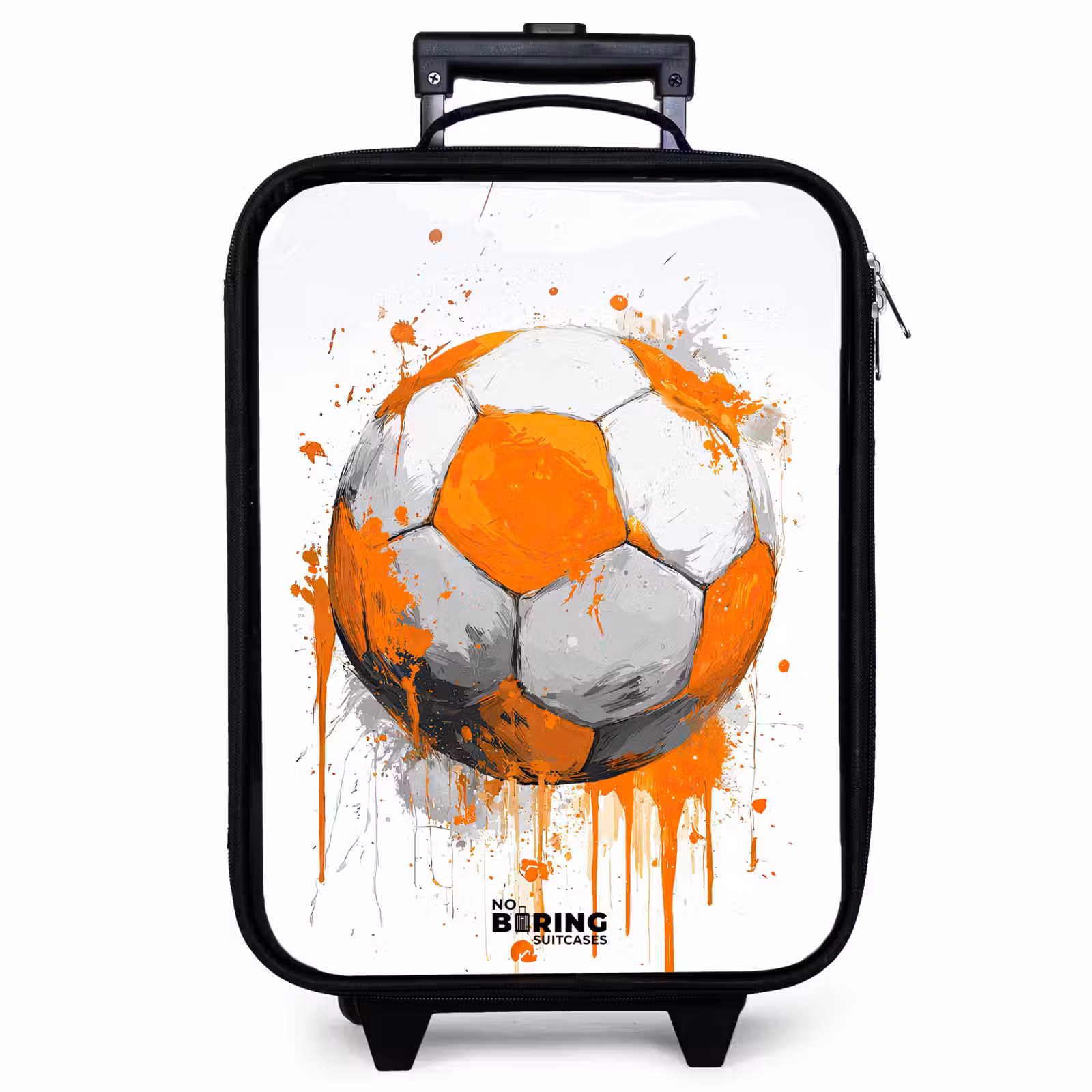 Children's suitcase - Soccer - Paint - Orange — 1
