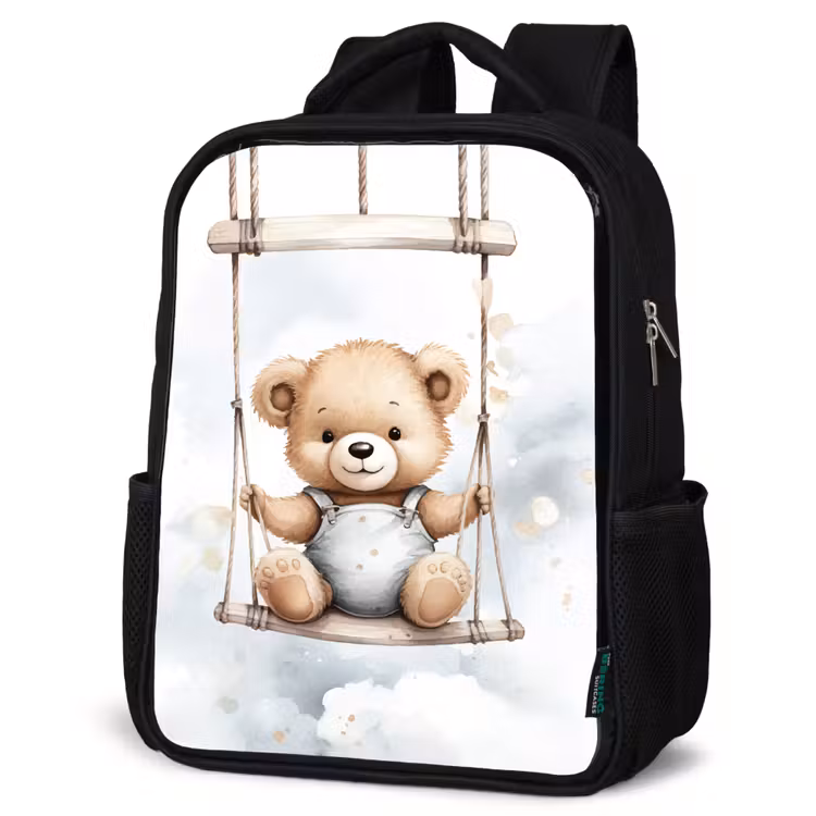 Kids backpack - Black - Bear - Baby - Animal - Children — 6