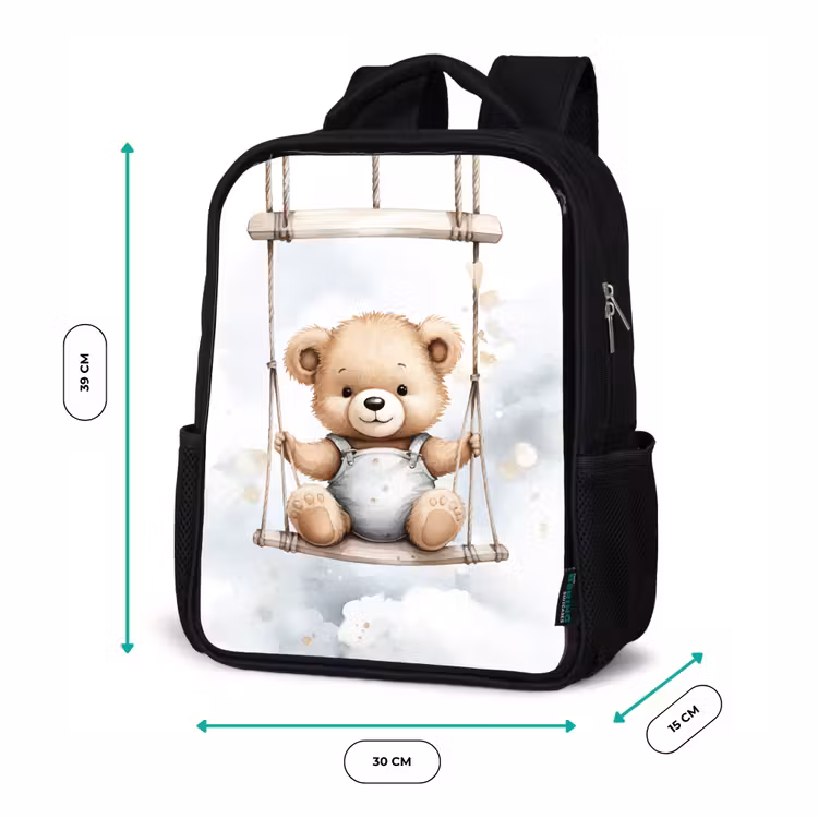 Kids backpack - Black - Bear - Baby - Animal - Children — 8
