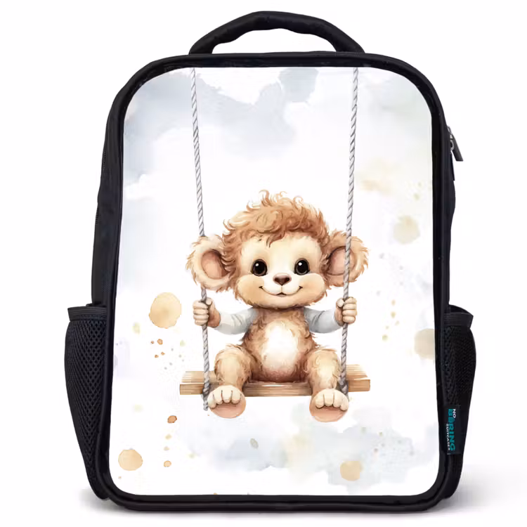 Kids backpack - Black - Monkey - Animal - Children — 1